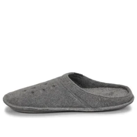 Pantufas clássicas casuais, espessas e quentes, unissexo, cinzento