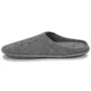 Pantufas clássicas casuais, espessas e quentes, unissexo, cinzento