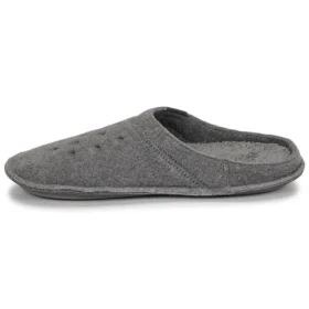 Pantufas clássicas casuais, espessas e quentes, unissexo, cinzento