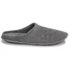 Pantufas clássicas casuais, espessas e quentes, unissexo, cinzento