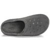 Pantufas clássicas casuais, espessas e quentes, unissexo, cinzento