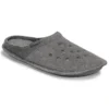 Pantufas clássicas casuais, espessas e quentes, unissexo, cinzento