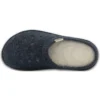 Pantufas clássicas casuais unissex azul-marinho