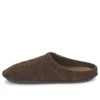 Pantufas clássicas casuais unissexo castanhas