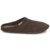 Pantufas clássicas casuais unissexo castanhas