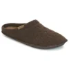 Pantufas clássicas casuais unissexo castanhas