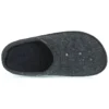 Pantufas clássicas casuais unissexo pretas