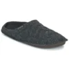 Pantufas clássicas casuais unissexo pretas