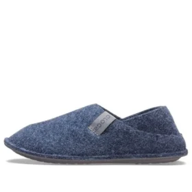 Pantufas clássicas unissexo azuis com sola macia