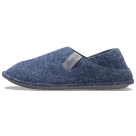 Pantufas clássicas unissexo azuis com sola macia