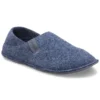 Pantufas clássicas unissexo azuis com sola macia