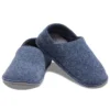 Pantufas clássicas unissexo azuis com sola macia