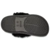 Pantufas de pele tipo mule «Black»