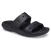 Pantufas desportivas casuais e confortáveis, pretas