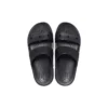 Pantufas desportivas casuais e confortáveis, pretas