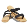 Pantufas desportivas minimalistas e confortáveis Preto Castanho