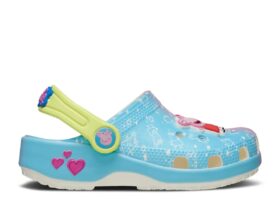 Peppa Pig x Classic Clog para crianças «Gradiente azul e rosa»