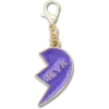 Pingente «BFF» com glitter roxo para o lado direito dos berloques para sapatos Jibbitz Pingente «BFF» com glitter roxo para o lado direito dos berloques para sapatos Jibbitz