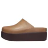 Platform Clog Dylan «Sépia»