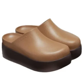 Platform Clog Dylan «Sépia»