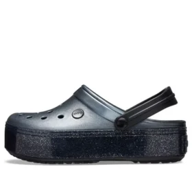 Platform Clogs Crocband metálicos «Preto»