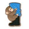 Punch the Monkey & Zookeeper Berloques Jibbitz – Berloques para sapatos
