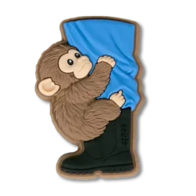 Punch the Monkey & Zookeeper Berloques Jibbitz – Berloques para sapatos