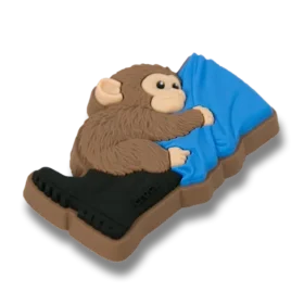 Punch the Monkey & Zookeeper Berloques Jibbitz – Berloques para sapatos