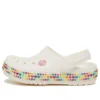 Sabocinhos Crocband Gem Band «Branco Multicolorido»