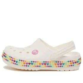 Sabocinhos Crocband Gem Band «Branco Multicolorido»