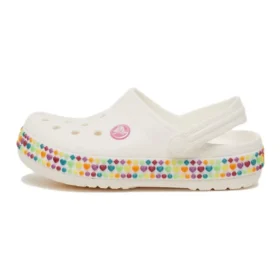 Sabocinhos Crocband Gem Band «Branco Multicolorido»