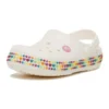 Sabocinhos Crocband Gem Band «Branco Multicolorido»