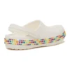 Sabocinhos Crocband Gem Band «Branco Multicolorido»