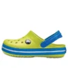 Sabot com biqueira redonda e Crocband «Yellow Blue»