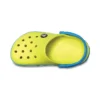 Sabot com biqueira redonda e Crocband «Yellow Blue»