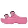 Sandália de plataforma com fivela mergulhada «Pink Lemonade»