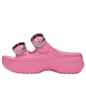 Sandália de plataforma com fivela mergulhada «Pink Lemonade»