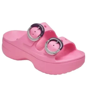 Sandália de plataforma com fivela mergulhada «Pink Lemonade»