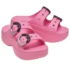 Sandália de plataforma com fivela mergulhada «Pink Lemonade»