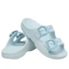 Sandália Saturday com fivela esmaltada «Vapor Ice»