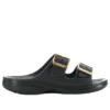 Sandália Saturday com fivela metálica «Black»
