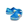 Sandálias azuis de sapatos rasos para desporto de praia «Funny Shark Small Crocs»