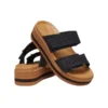 Sandálias Brooklyn Woven Buckle «Preto Castanho»