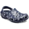 Sandálias Classic Clog com estampado, azul escuro