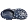 Sandálias Classic Clog com estampado, azul escuro