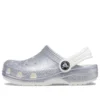 Sandálias clássicas com Glitter «Silver White»