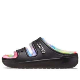 Sandálias clássicas Cozzzy com tingimento por pulverização «Black Multi»