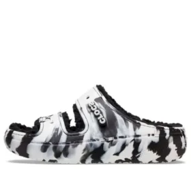 Sandálias clássicas Cozzzy Marbled «Preto Branco»