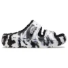 Sandálias clássicas Cozzzy Marbled «Preto Branco»