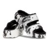 Sandálias clássicas Cozzzy Marbled «Preto Branco»